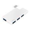 LogiLink Hub 4xUSB3.0, OTG, srebrny